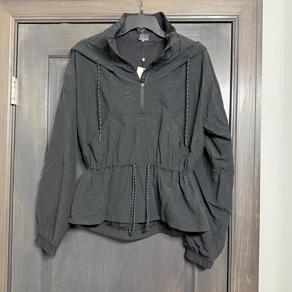 Calia NWT‎ Black Hooded Jacket Lightweight Athleisure Sportswear Womens Small